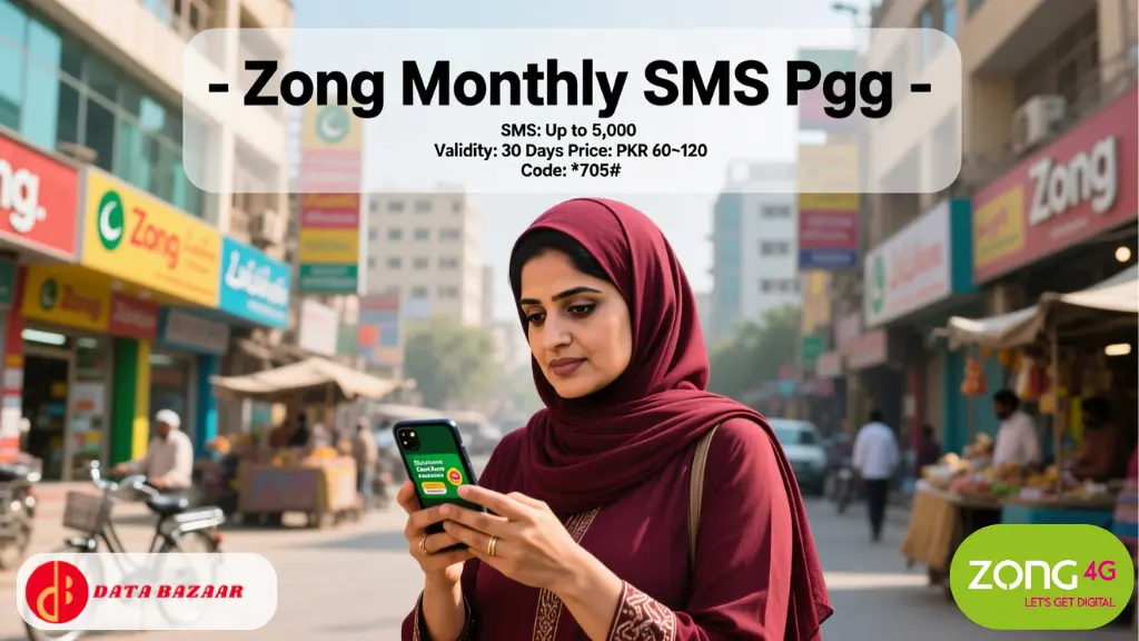 Zong Monthly SMS Package – Codes & Details 3 Zong Monthly SMS Pkg image