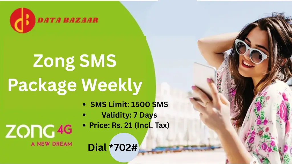 Zong SMS package weekly: Latest Codes & Price Guide 2 Zong SMS Package Weekly 1